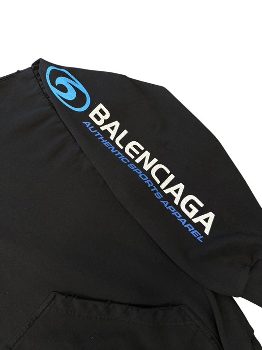 Balenciaga Black Surf Hoodie - Lightly Worn