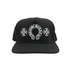 Chrome Hearts Horseshoe Denim Baseball Hat Black