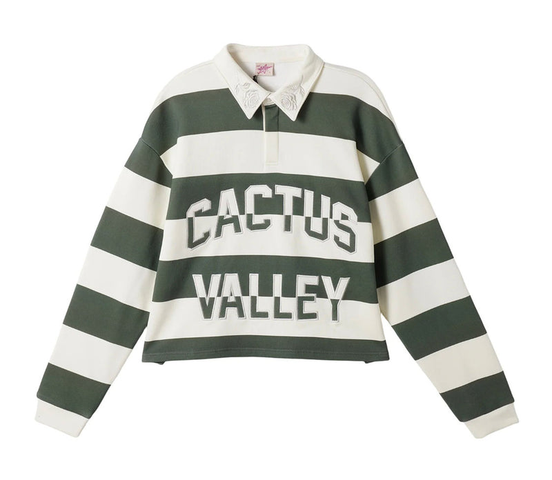 Cactus Valley CV Rugby Polo Black & White