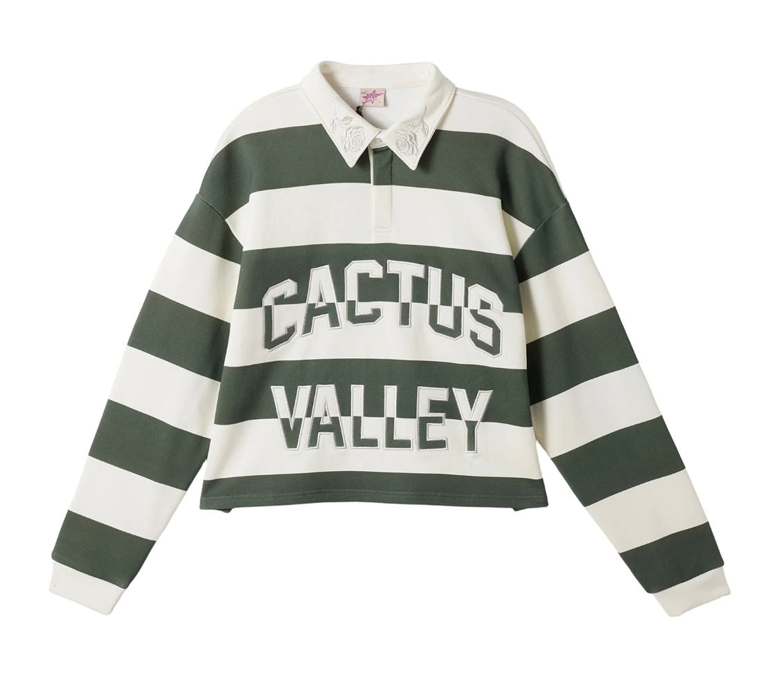 Cactus Valley CV Rugby Polo Black & White