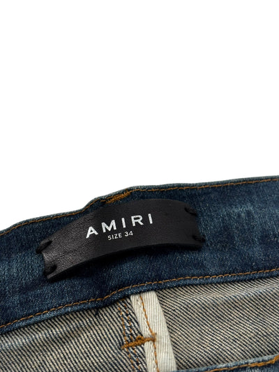 Amiri Mx1 Blue Flannel Ribbed - Lightly Worn
