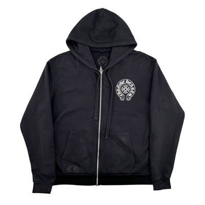 Chrome Hearts Miami Exclusive Zip Up Hoodie Black - Lightly Worn
