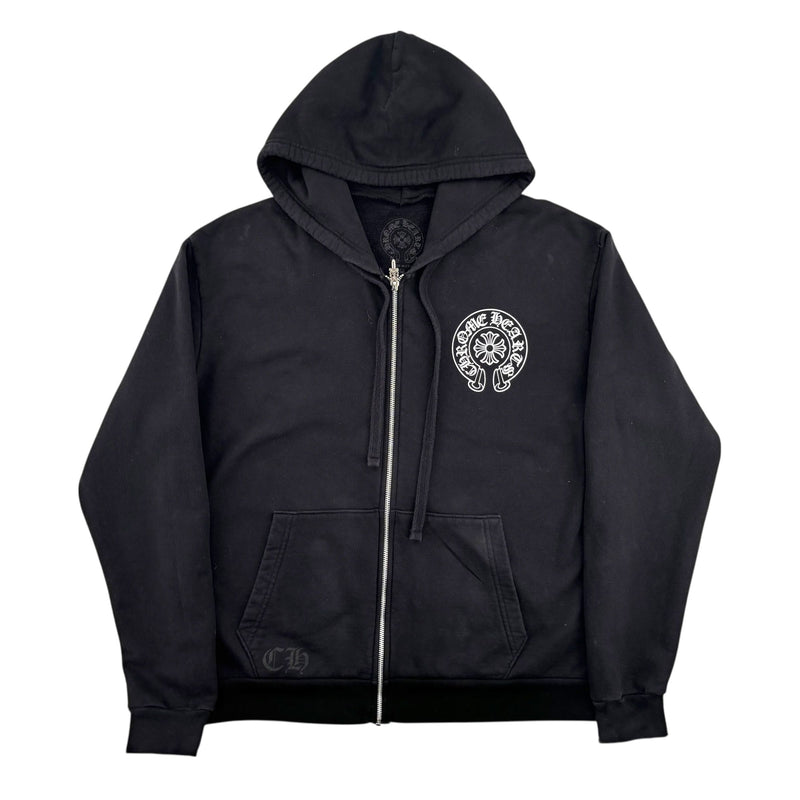 Chrome Hearts Miami Exclusive Zip Up Hoodie Black - Lightly Worn