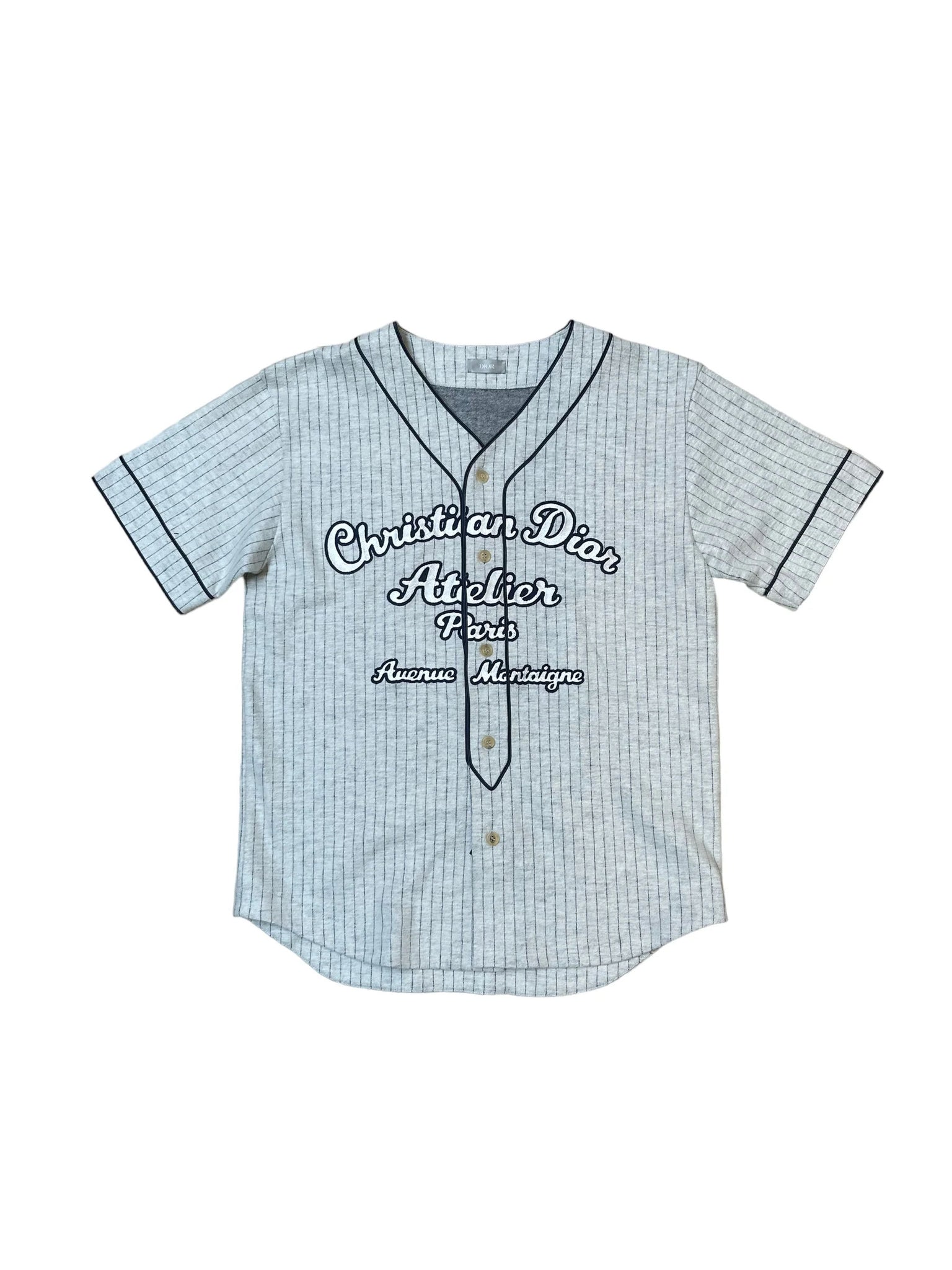 Dior Wool Baseball Jersey "Grey"