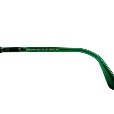 Chrome Hearts Little Dinger Glasses Green Frames - Like New