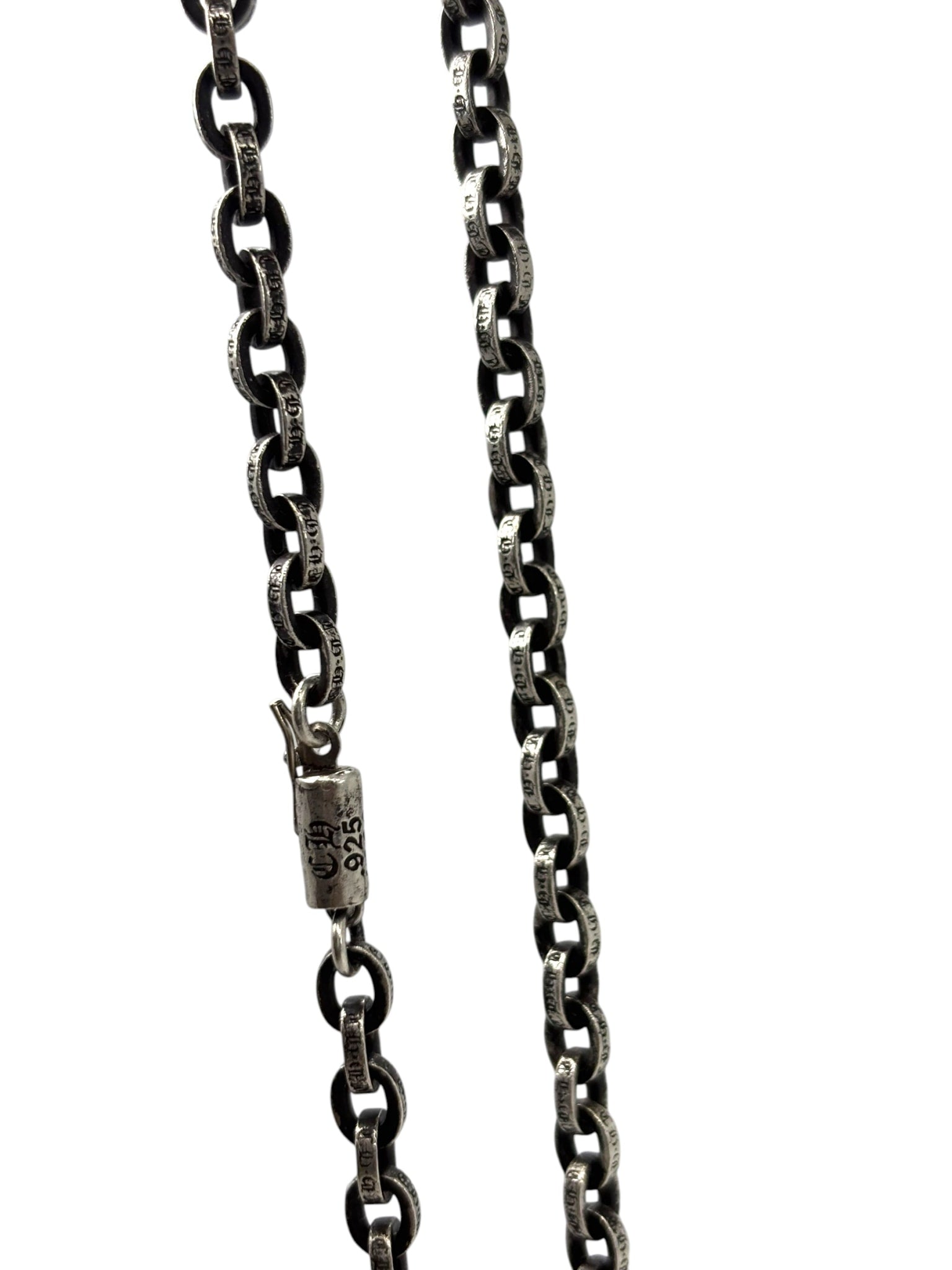 Chrome Hearts Silver Paper Chain Necklace 24"
