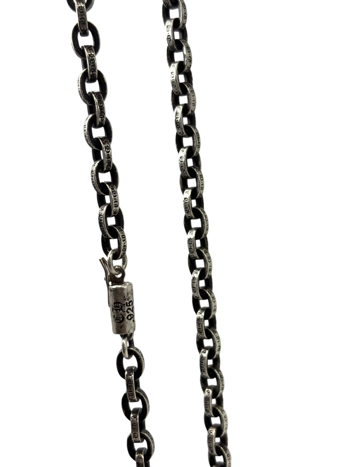 Chrome Hearts Silver Paper Chain Necklace 24"