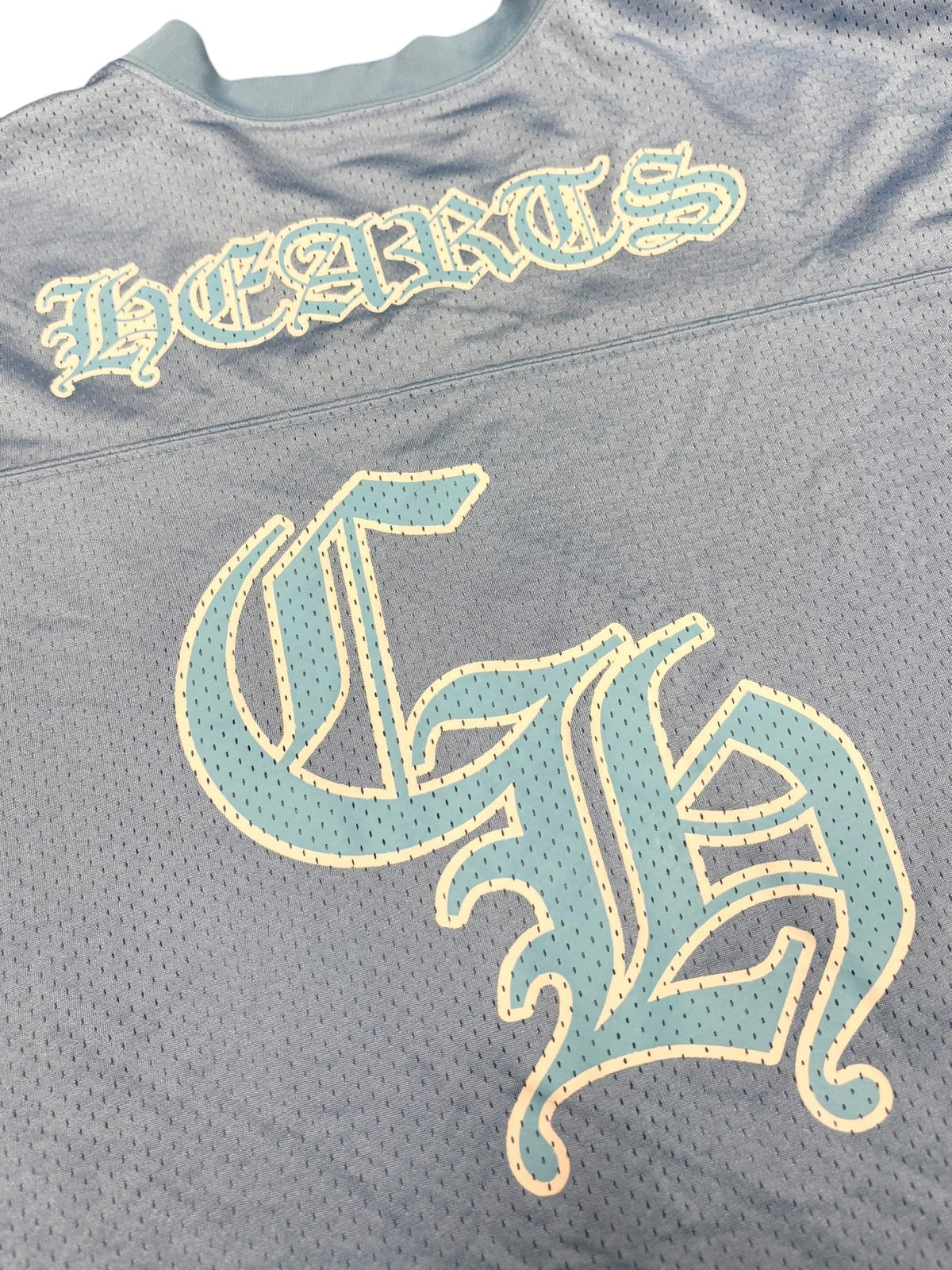 Chrome Hearts Mesh Short Sleeve Jersey Blue