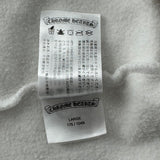 Chrome Hearts Vertical Logo Zip Hoodie White Blue