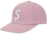 Supreme Pigment Coated Canvas S Logo 6-Panel Pink