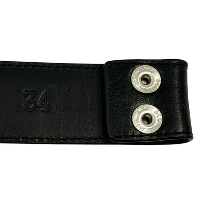 Chrome Hearts Leather Belt Strap Black