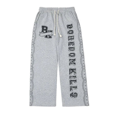 Boredom Kills BK University Sweats Heather Grey