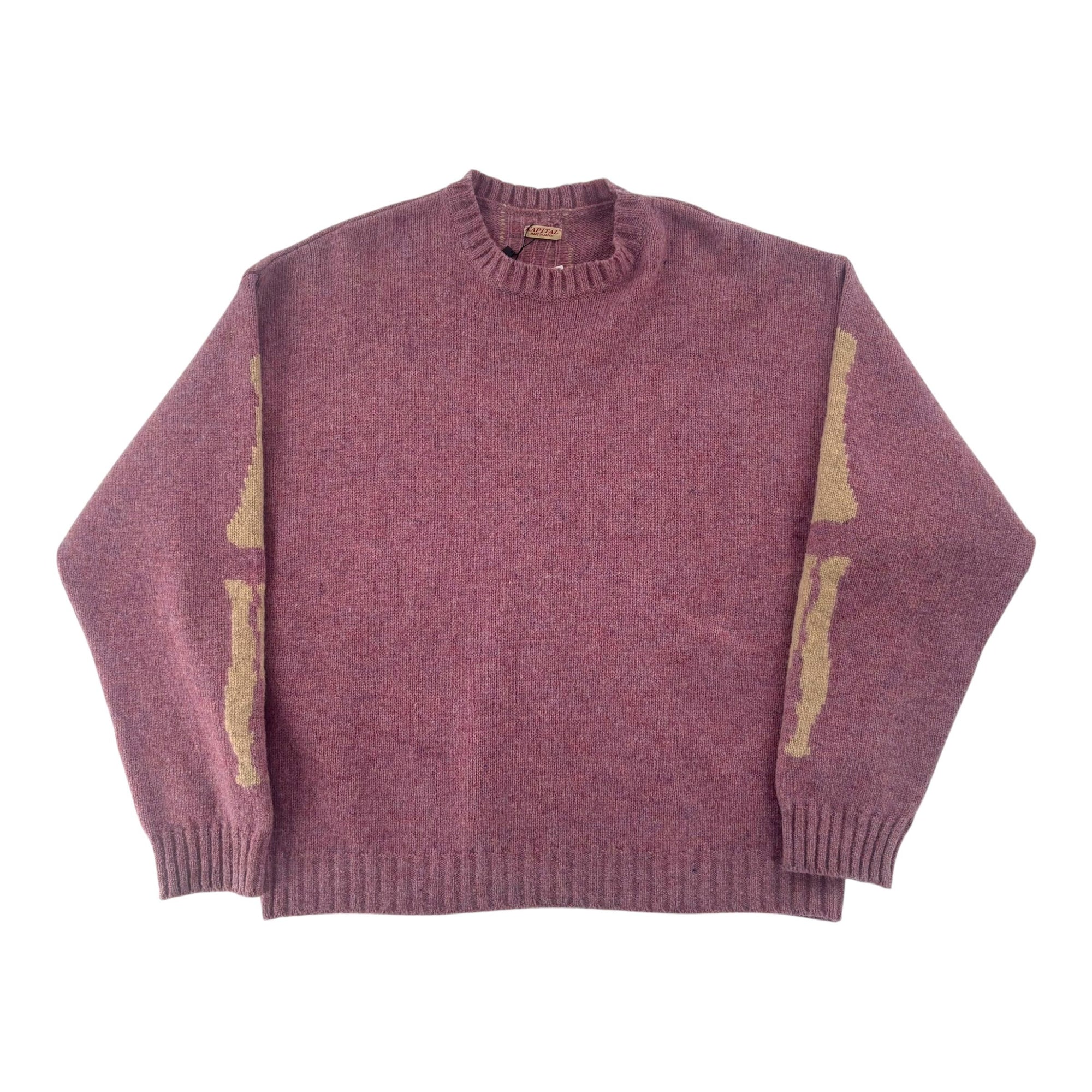 Kapital Bone Wool Sweater Pink