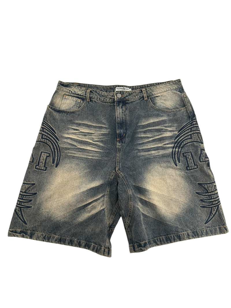 Vale Acid Wash Denim Shorts