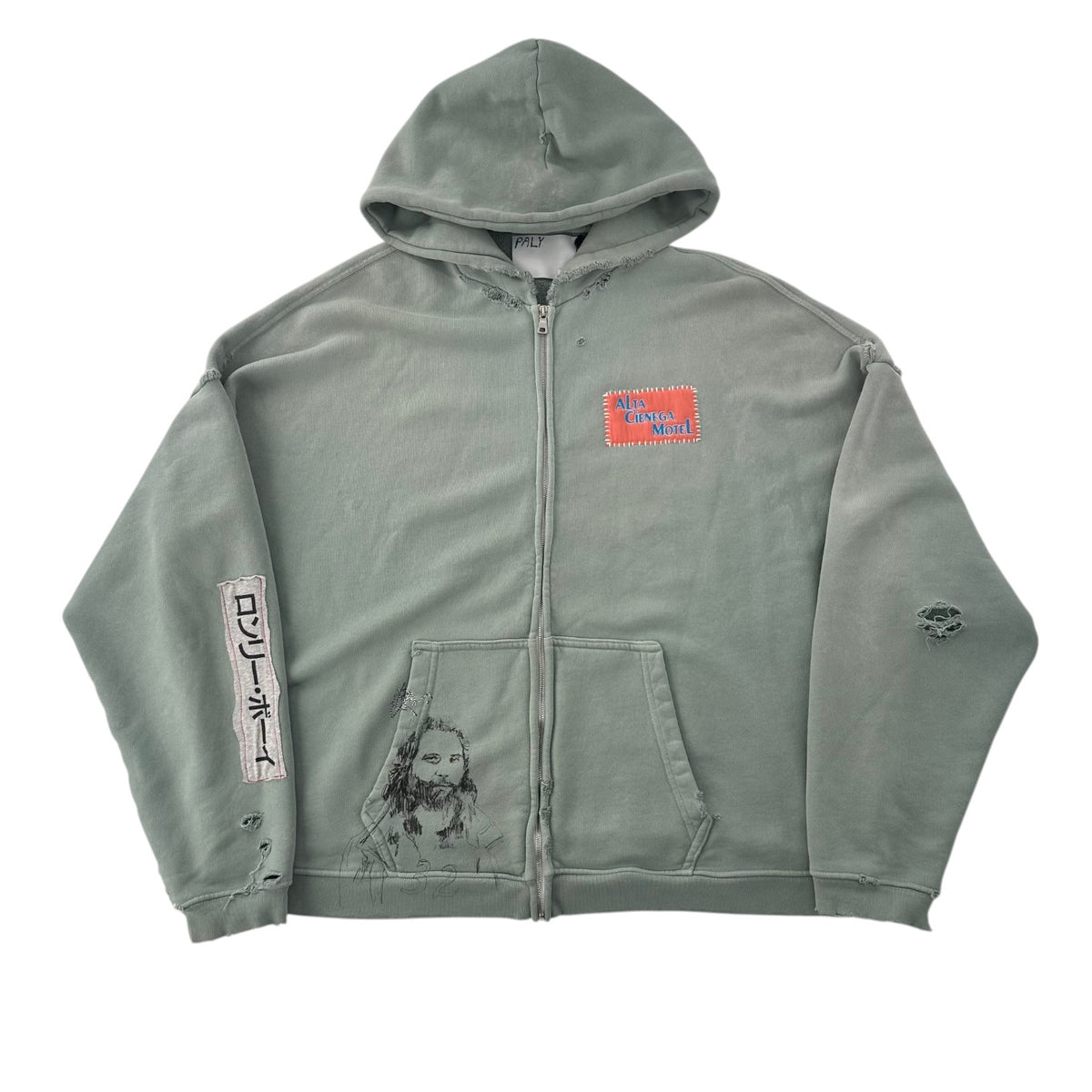 Paly Alta Cienega Zip Hooded Sweatshirt Green