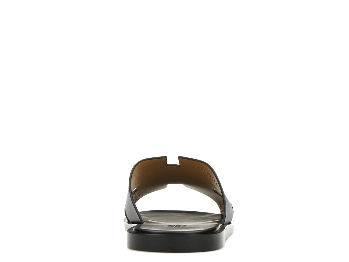 Hermes Izmir Sandal Noir Smooth Calfskin Leather