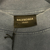 Balenciaga Burning Unity Oversized Shirt Washed Out Blue