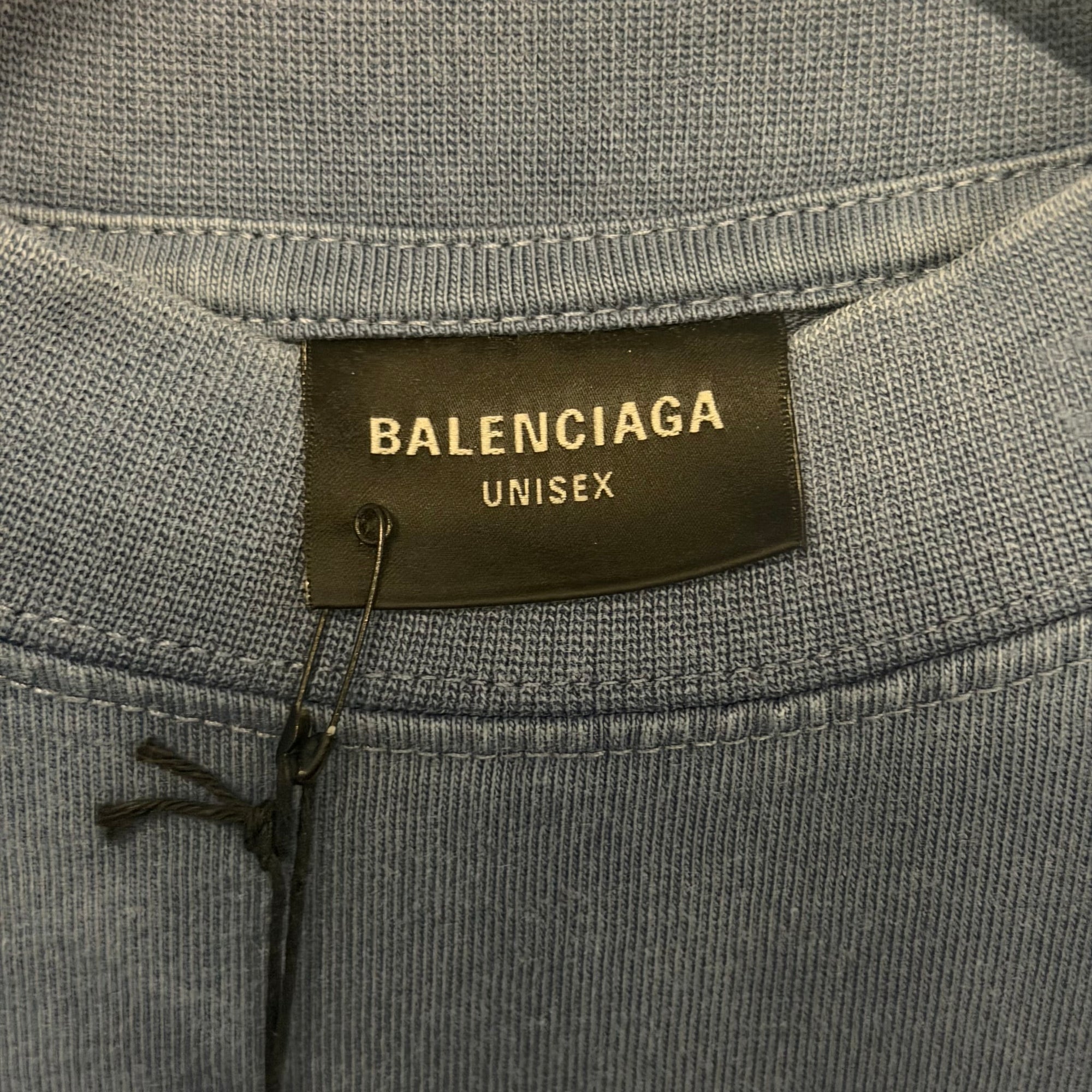 Balenciaga Burning Unity Oversized Shirt Washed Out Blue