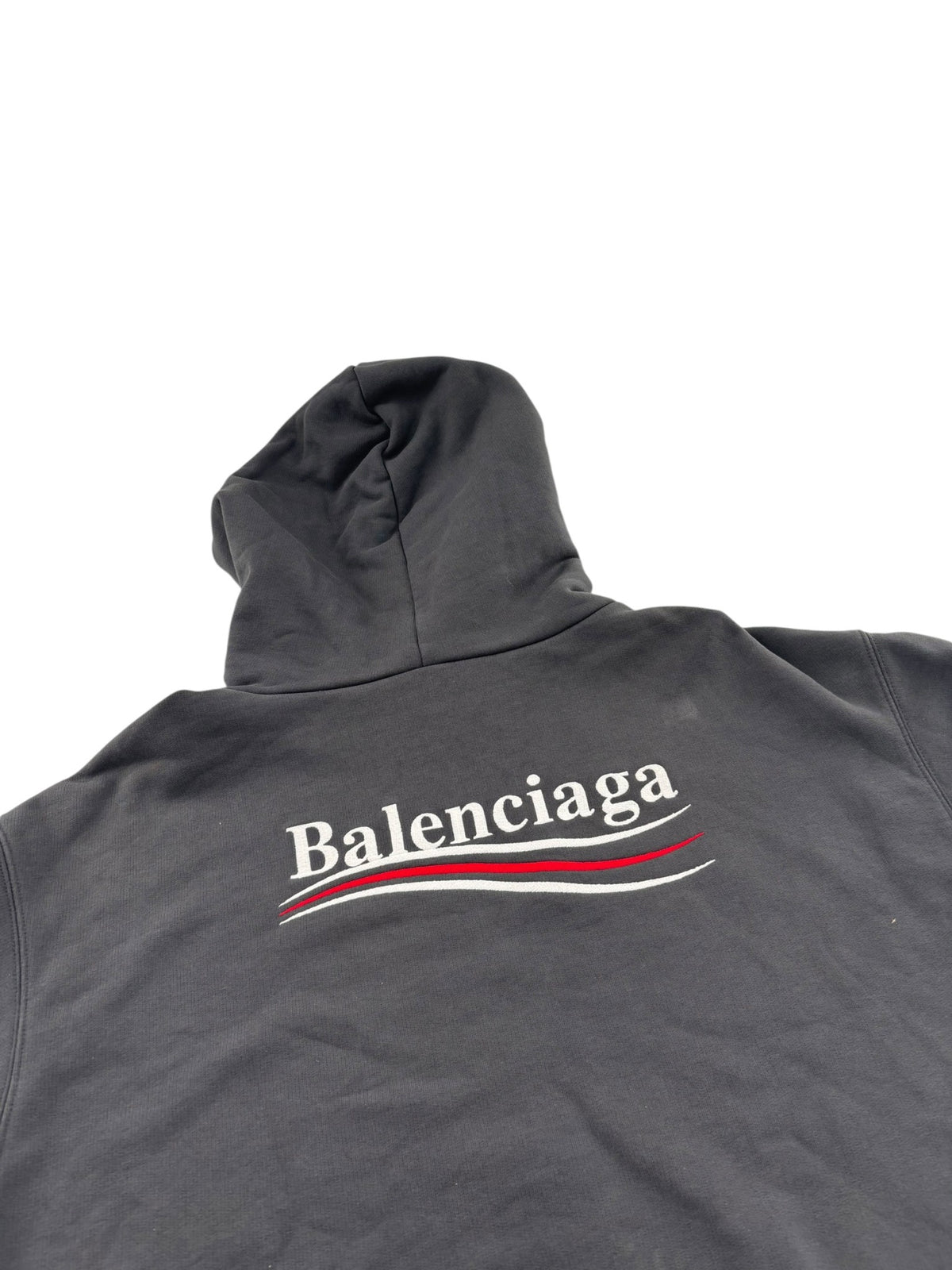 Balenciaga Political Campaign Hoodie Grey
