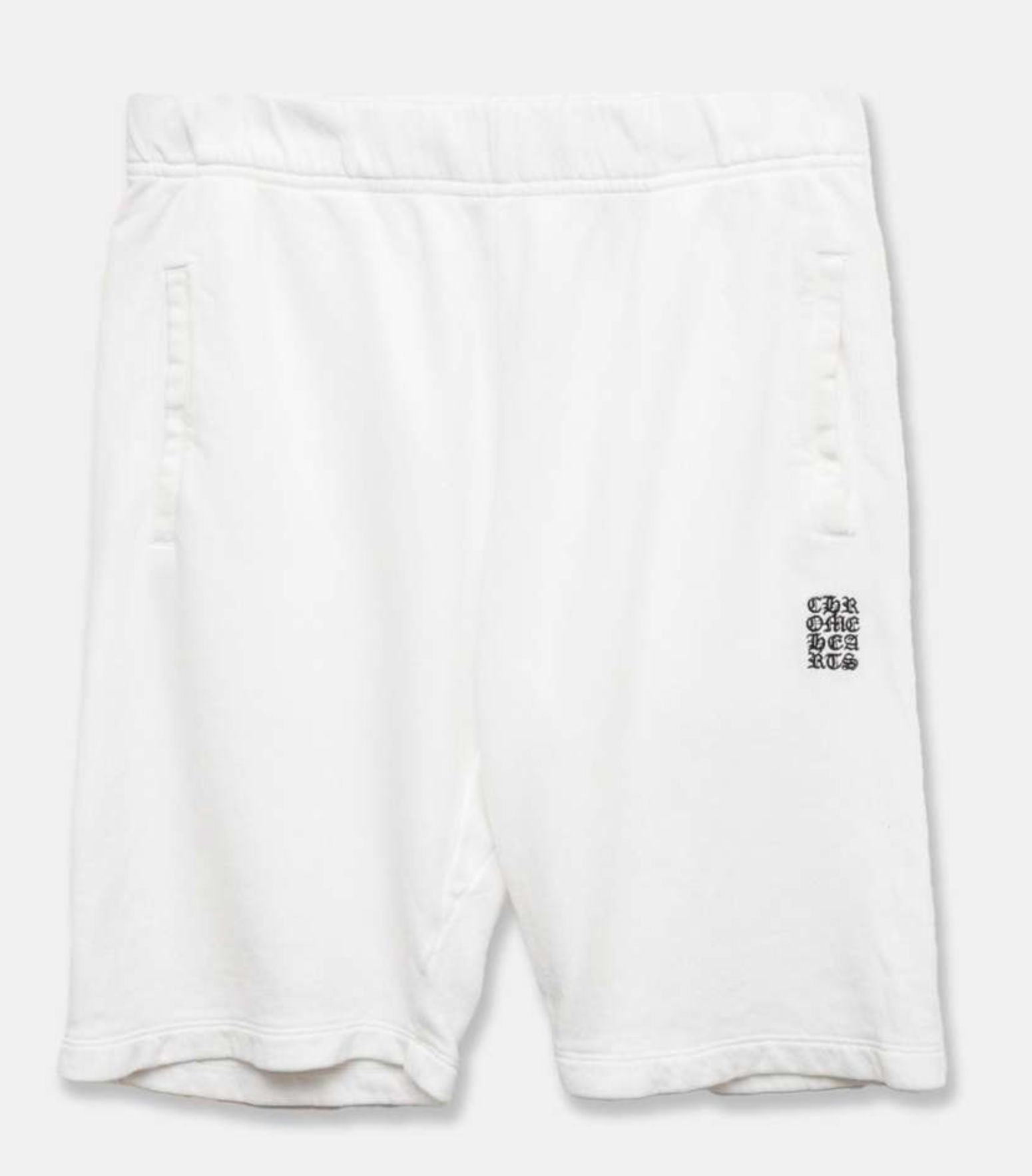 Chrome Hearts Script Sweatshorts White