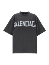 Balenciaga New Tape Type Shirt Faded Black