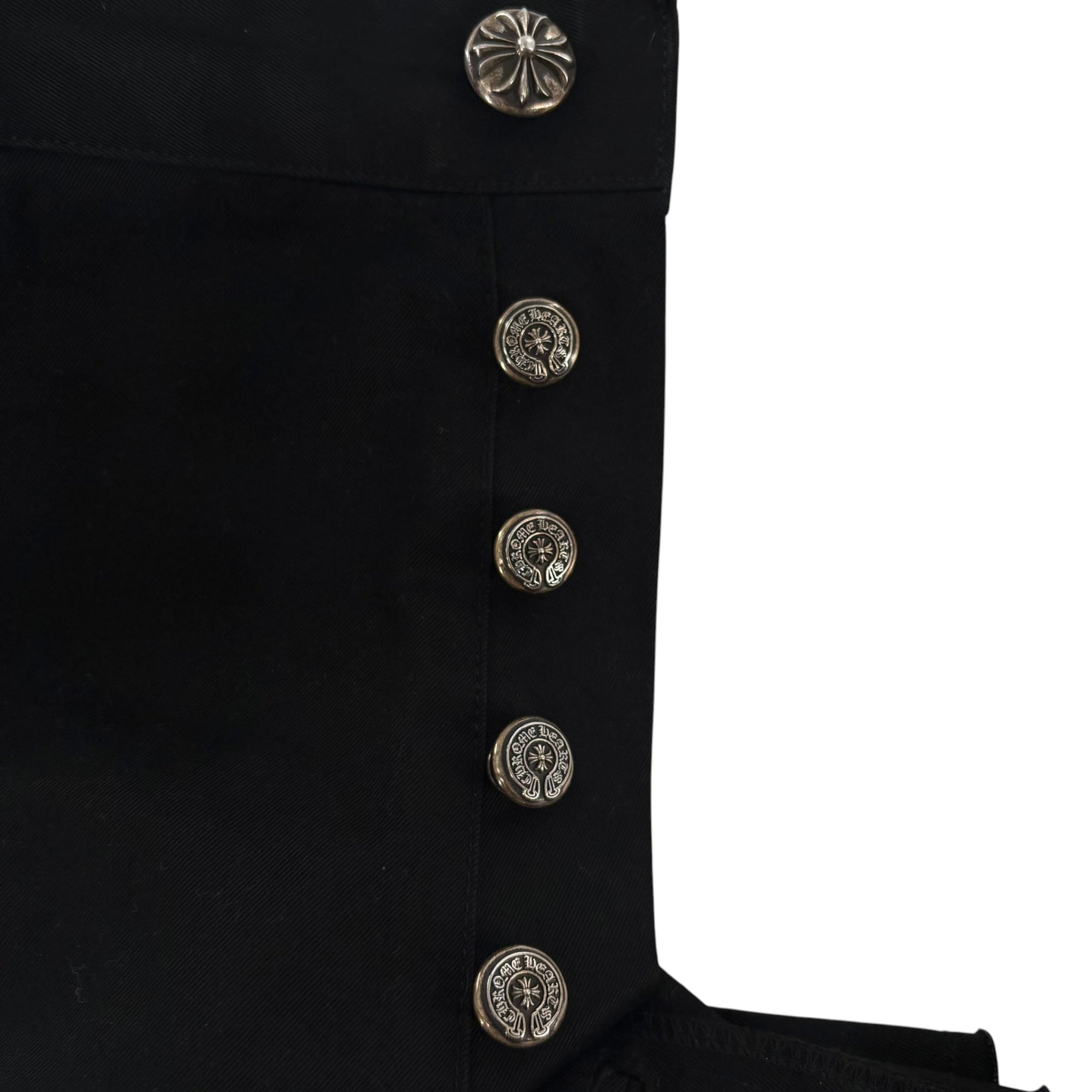Chrome Hearts Double Knee Carpenter Shorts Black