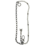 Louis Vuitton Pearls Chain Belt And Bag Charm