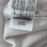 Chrome Hearts Vertical Logo Hoodie White