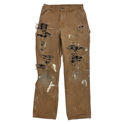Carhartt Distressed Carpenter Pants Khaki