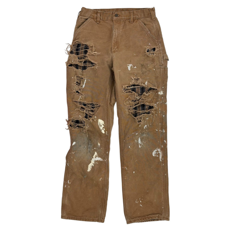 Carhartt Distressed Carpenter Pants Khaki
