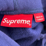 Supreme Drop Shadow Hooded Sweatshirt Washed Navy