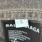 Balenciaga Spray Paint Logo Denim Jacket Black