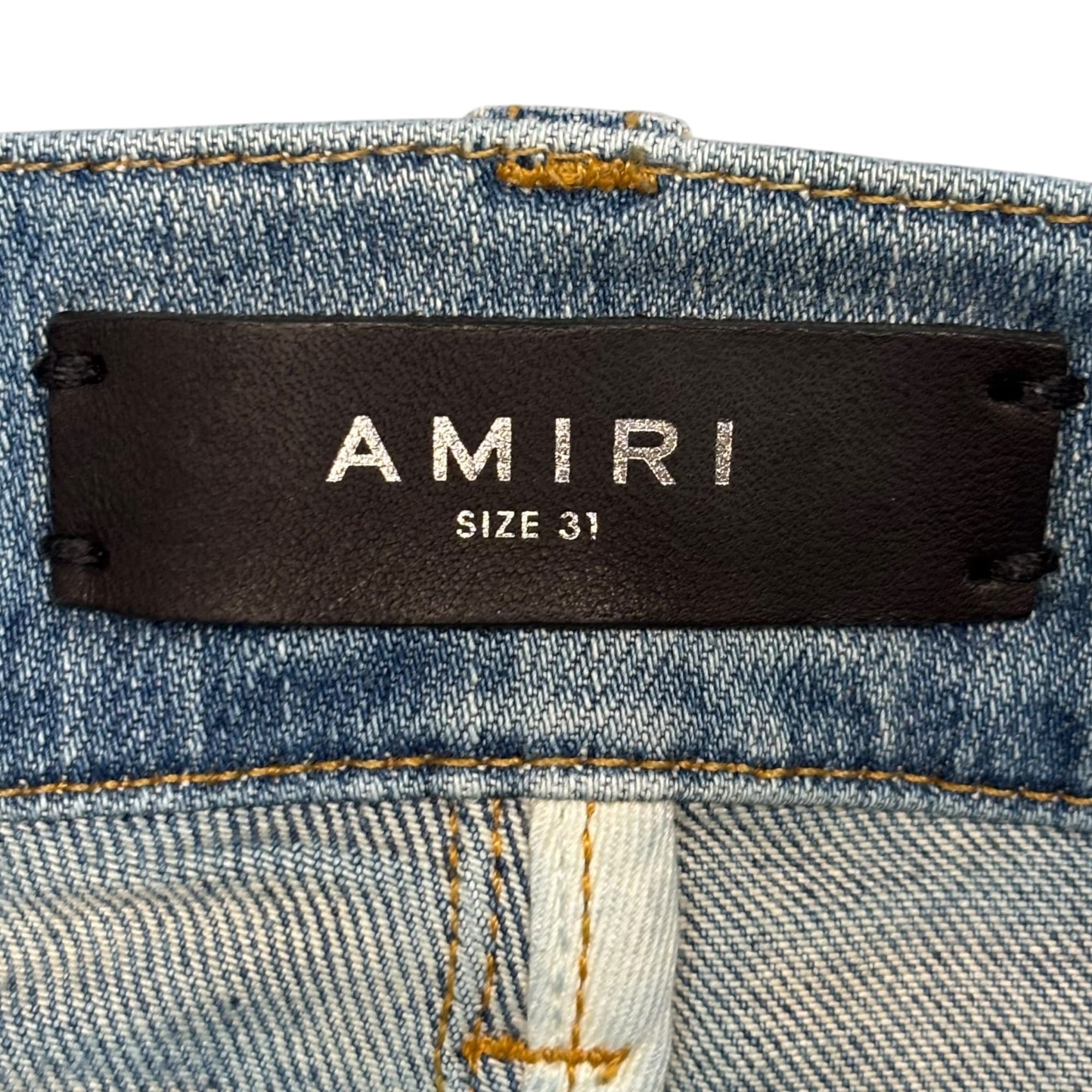 Amiri Logo Patch Denim Lightwash