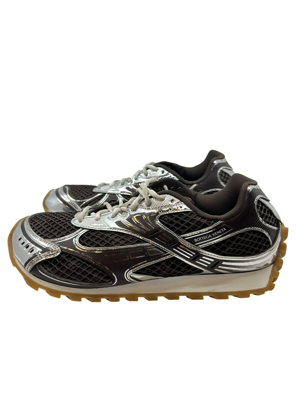 Bottega Orbit Sneaker Brown Silver