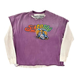 Satoshi Nakamoto 1977 Dirtbike Thermal Tee Washed Purple