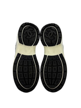 Chanel CC Logo Sneaker White Silver