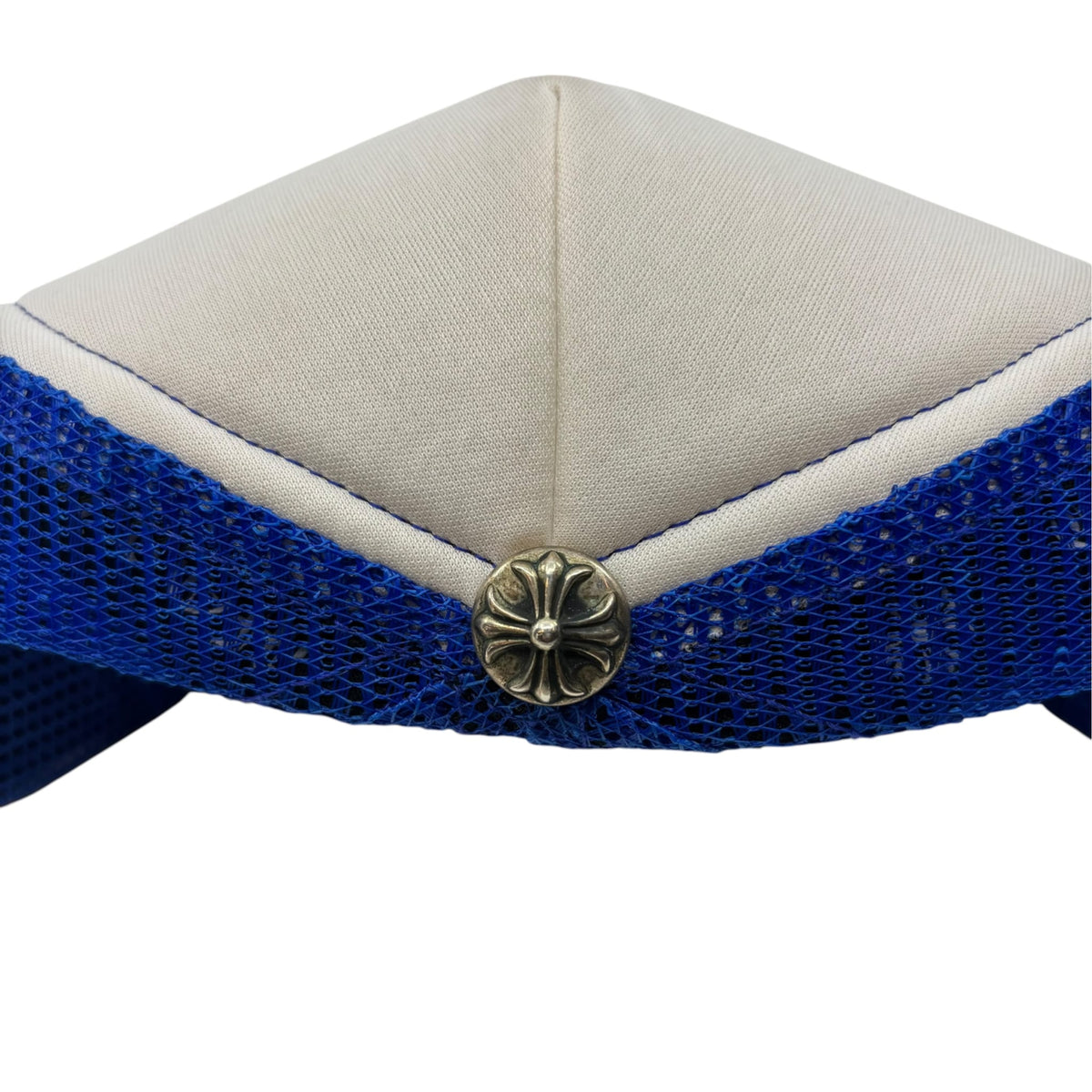 Chrome Hearts Triple Cross Trucker Hat 'Blue/White'
