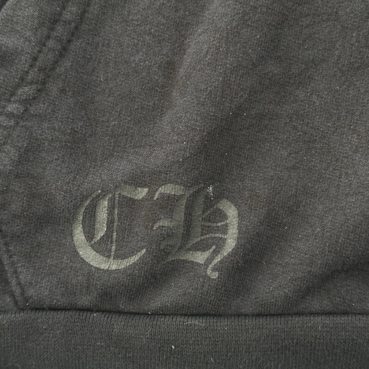 Chrome Hearts Plus Cross Allover Print Horseshoe Logo Hoodie Black