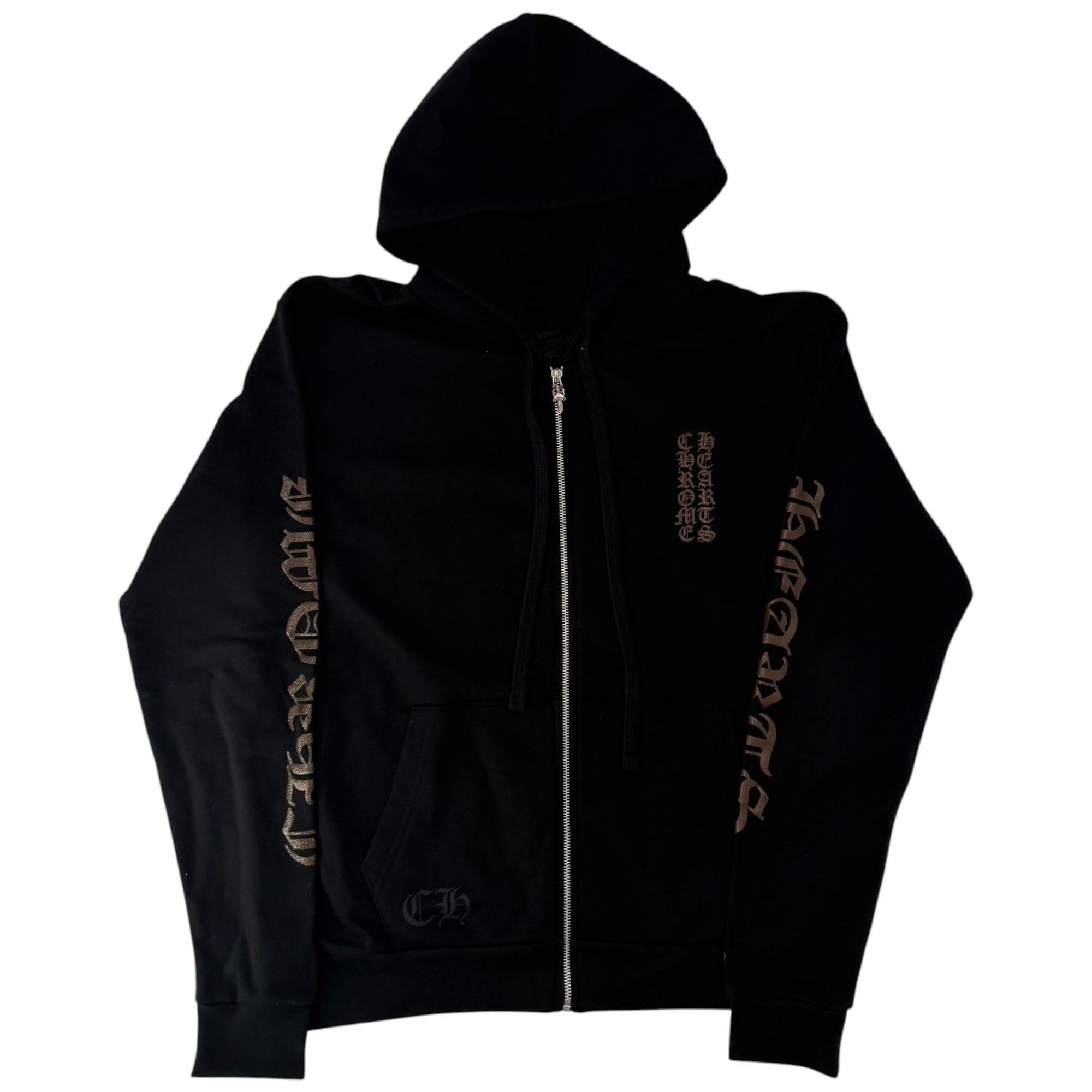 Chrome Hearts Zip Up Black Glitter
