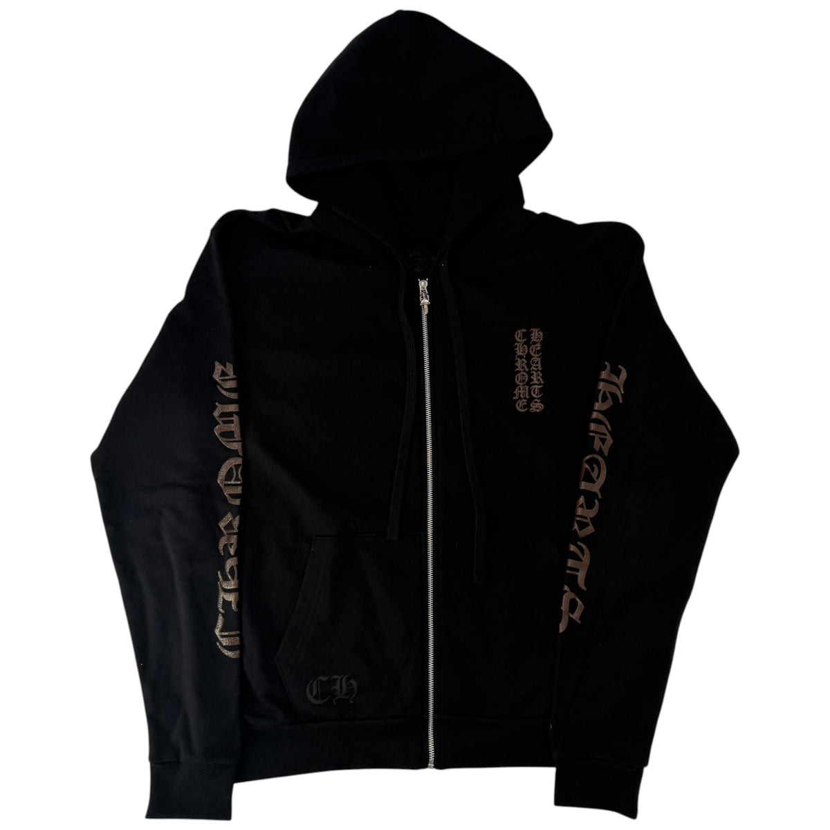 Chrome Hearts Zip Up Black Glitter