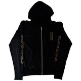 Chrome Hearts Zip Up Black Glitter