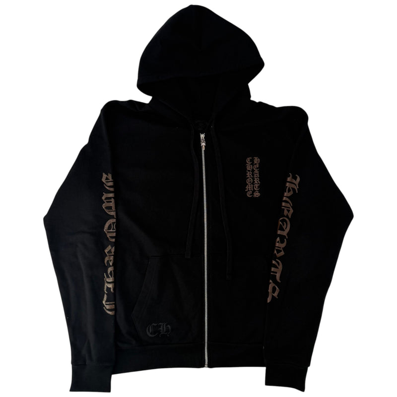 Chrome Hearts Zip Up Black Glitter