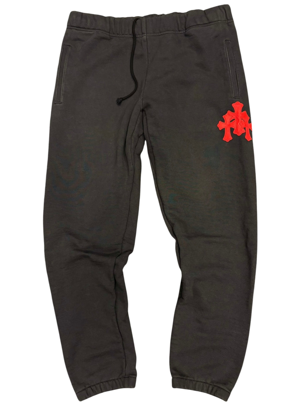 Chrome Hearts Paper Jam Triple Cross Patch Sweatpants Navy