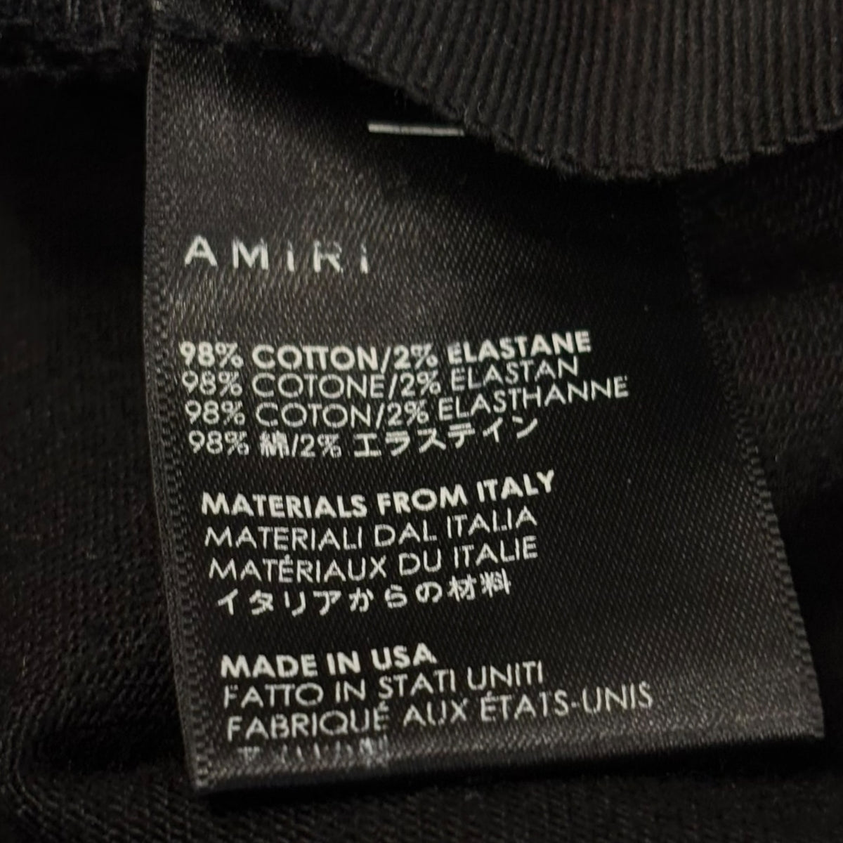 Amiri Broken Denim Jeans Black