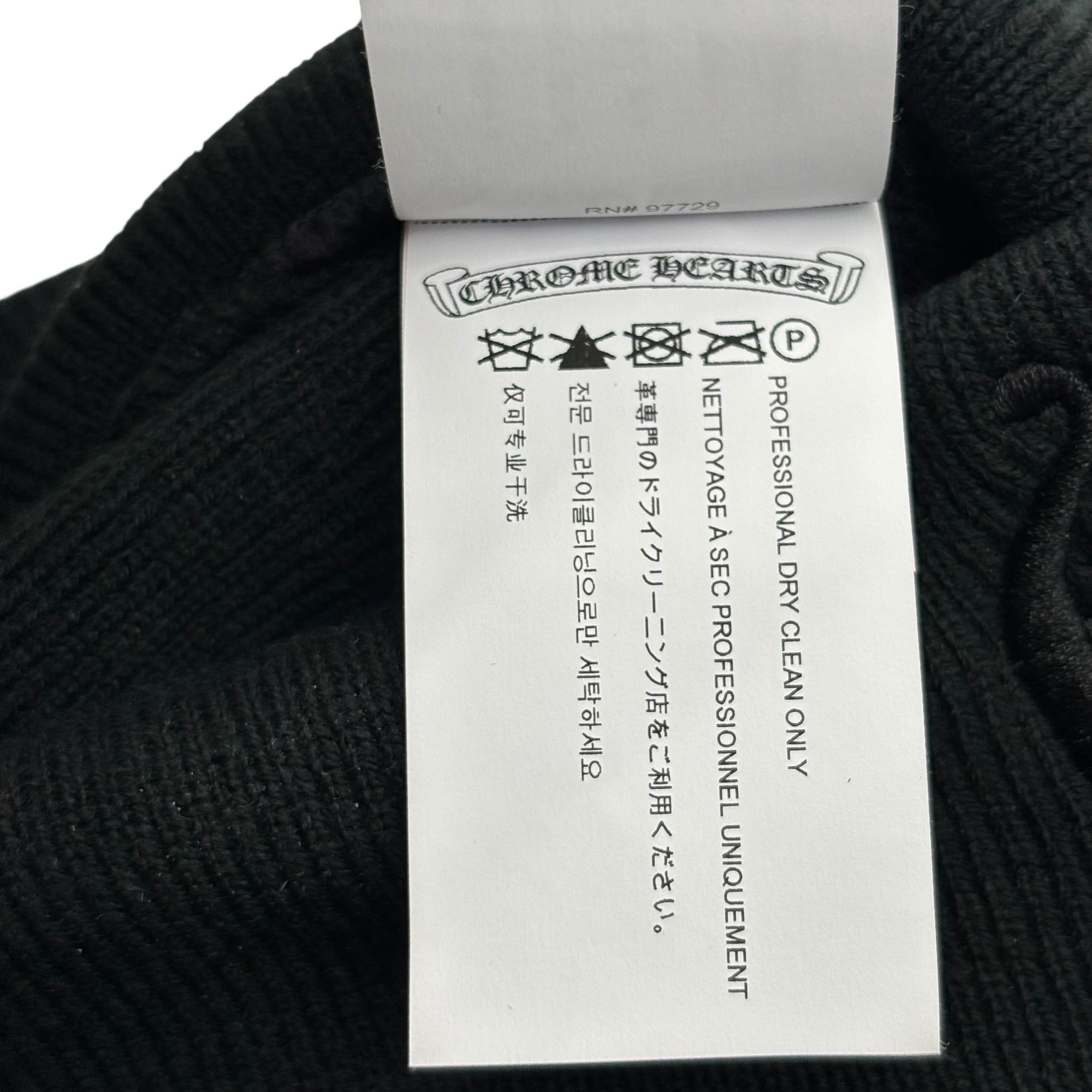 Chrome Hearts Embroidered Logo Beanie Black