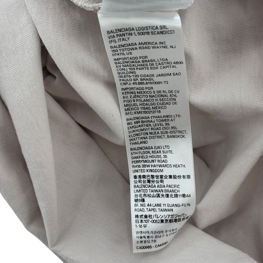 Balenciaga Tape Tee Cream & Black