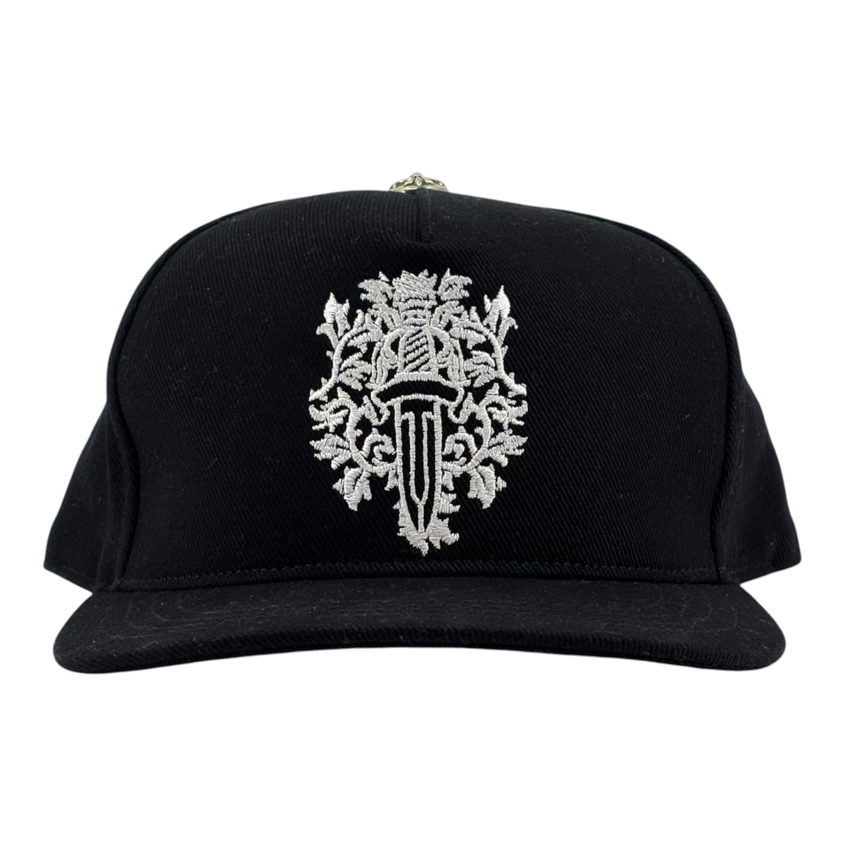 Chrome Hearts Dagger Denim Baseball Hat Black White