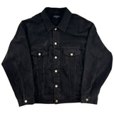 Balenciaga Spray Paint Logo Denim Jacket Black