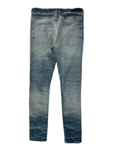 Amiri MX1 Blue Jeans Blue Paisley Ribbed