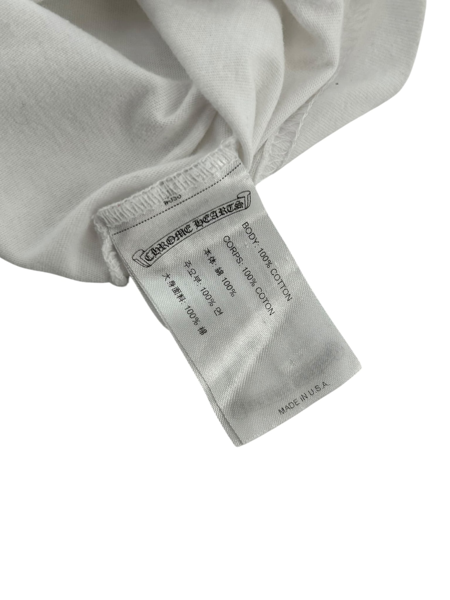Chrome Hearts Multi Rainbow Foti Teeter Harris White Long Sleeve Tee